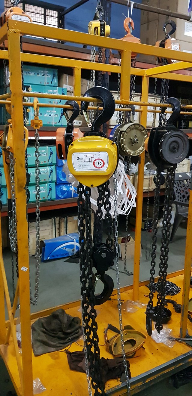 Buy HT GR80 5 Ton Chain Pulley Block with 3 Meter Chain